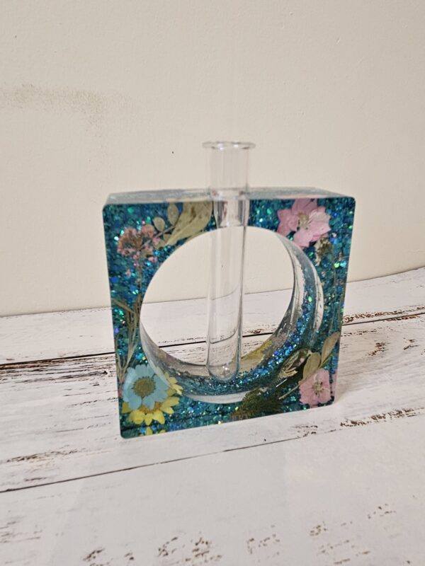 Floral Themed Test Tube Vase