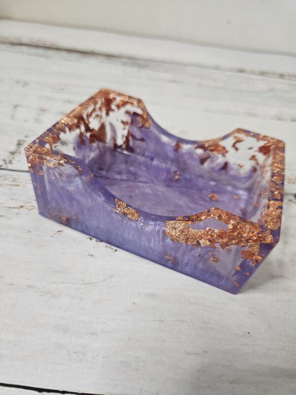 Purple & Copper Leaf Coasters - Image 5