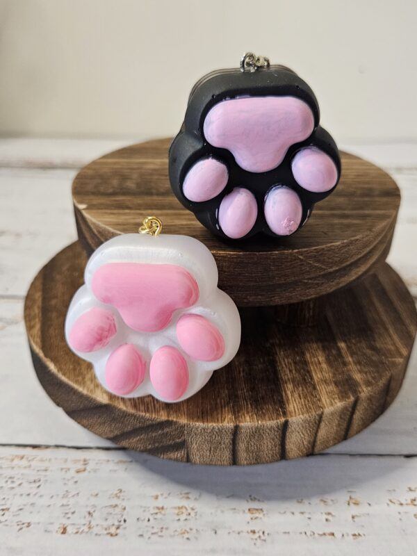 Paw Print Keyrings