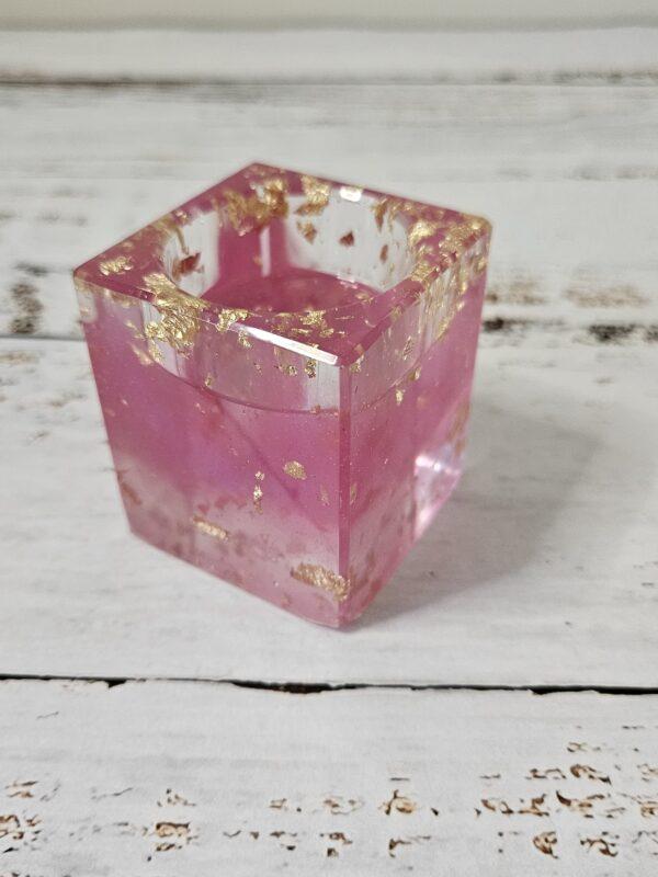 Pink Square T-Light Holder - Image 4