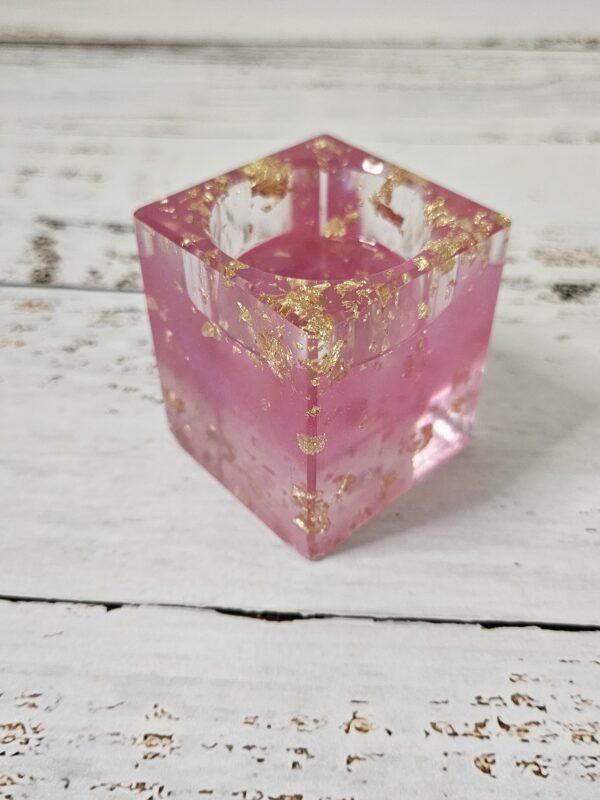Pink Square T-Light Holder - Image 3