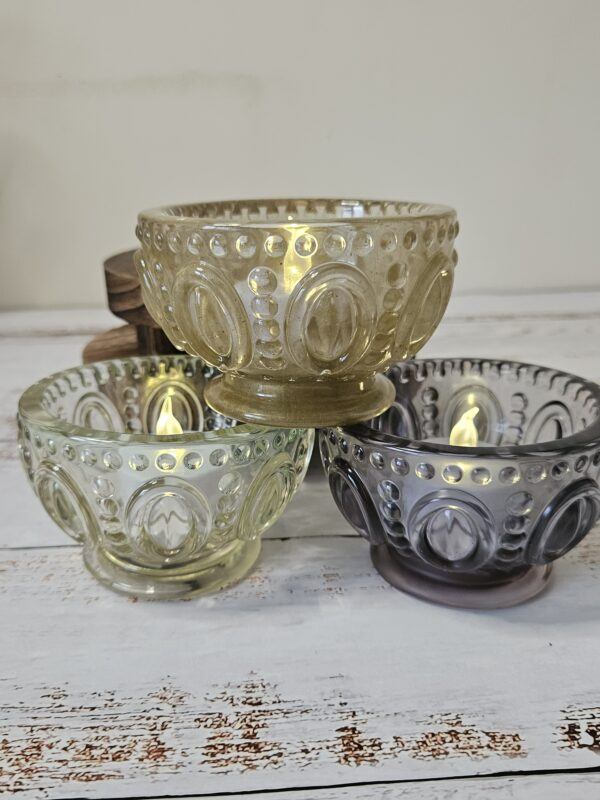 Embossed T-Light Holders