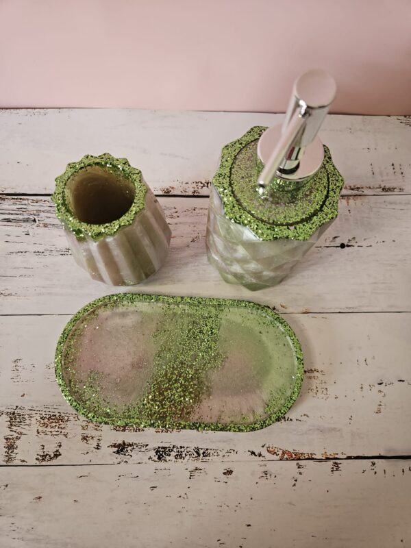 Dispenser and Tall Pot Set with Tray - Image 4